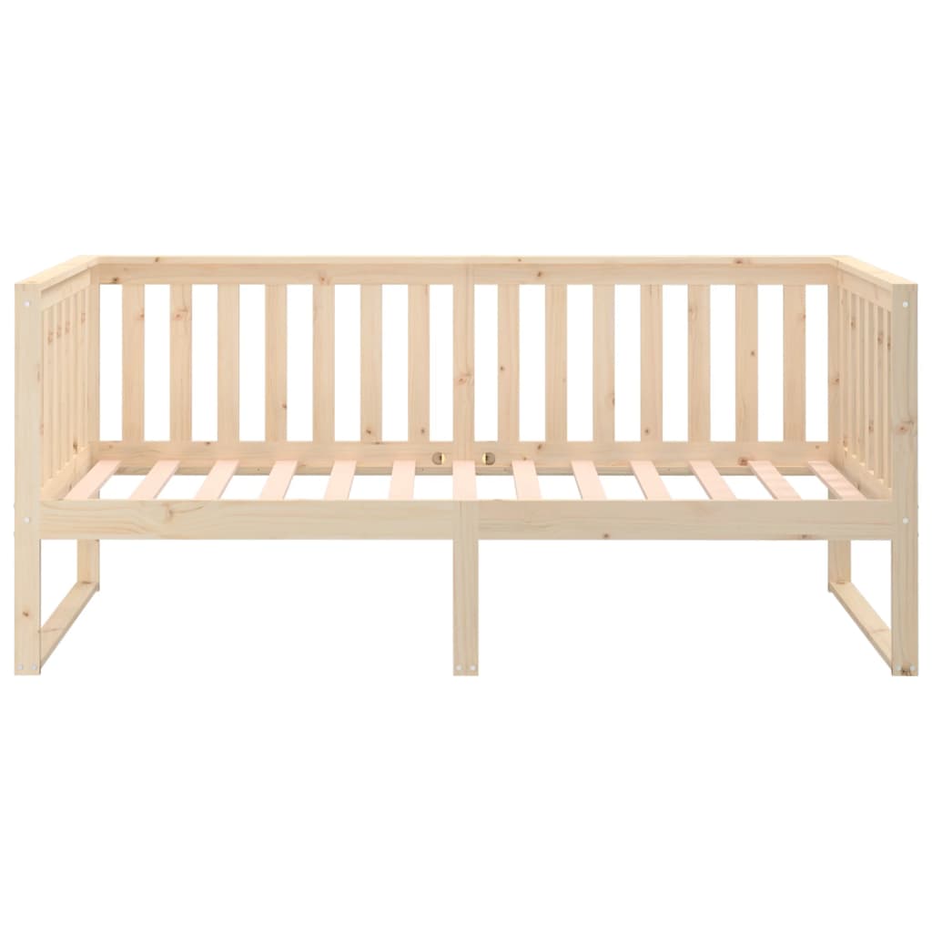 vidaXL Łóżko dzienne bez materaca, 90x200 cm, lite drewno sosnowe