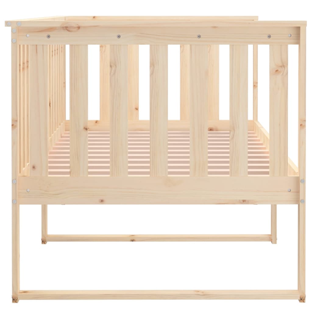 vidaXL Łóżko dzienne bez materaca, 90x200 cm, lite drewno sosnowe