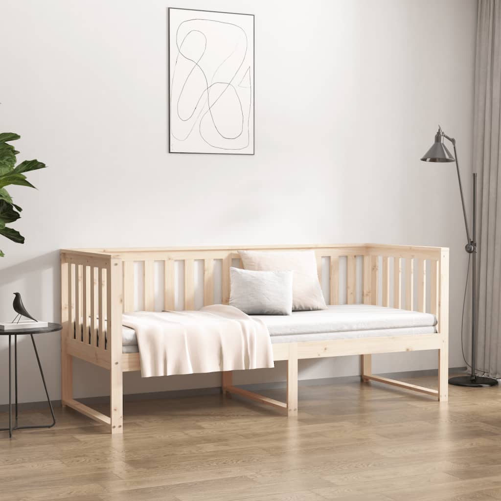 vidaXL Łóżko dzienne bez materaca, 80x200 cm, sosnowe