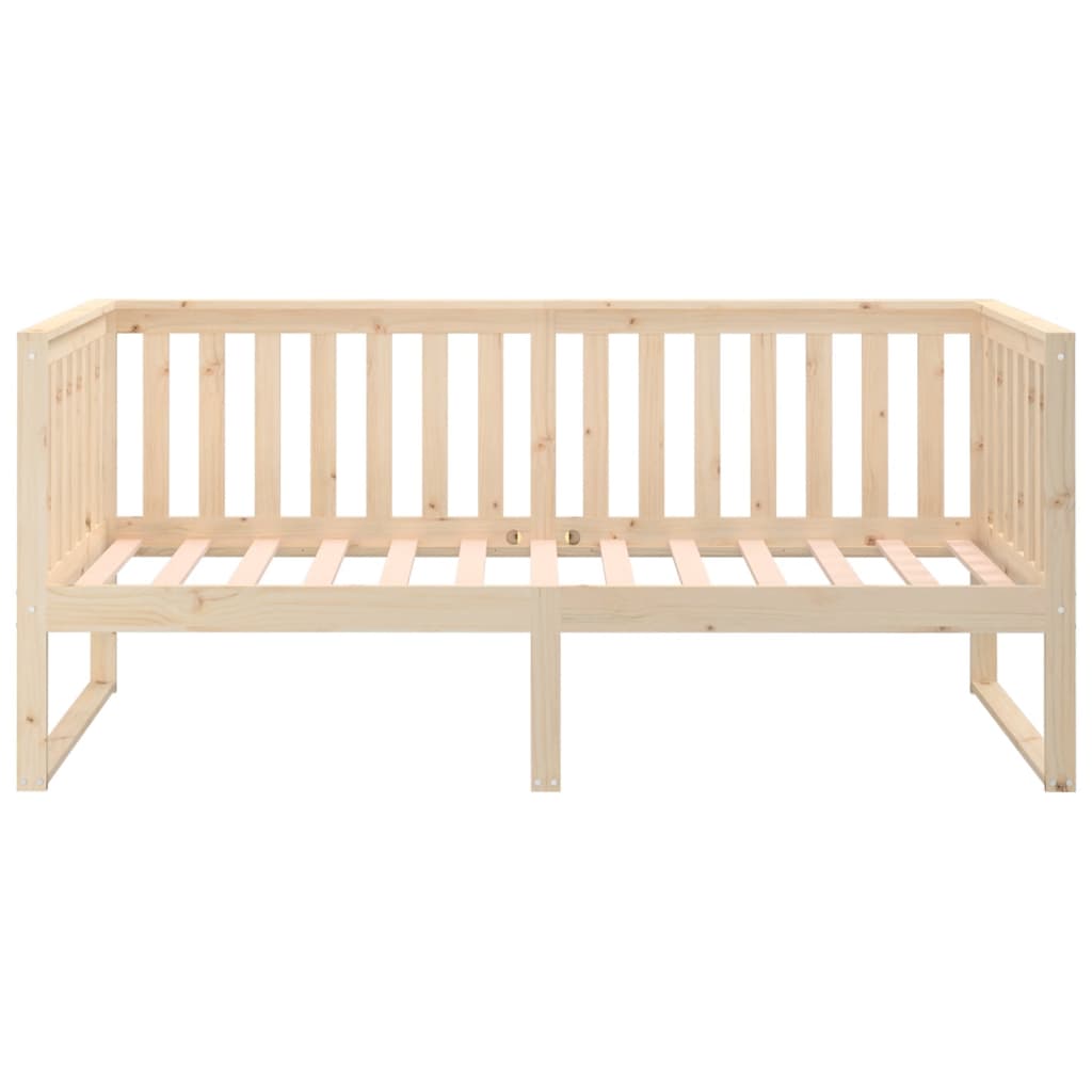 vidaXL Łóżko dzienne bez materaca, 90x190 cm, lite drewno sosnowe