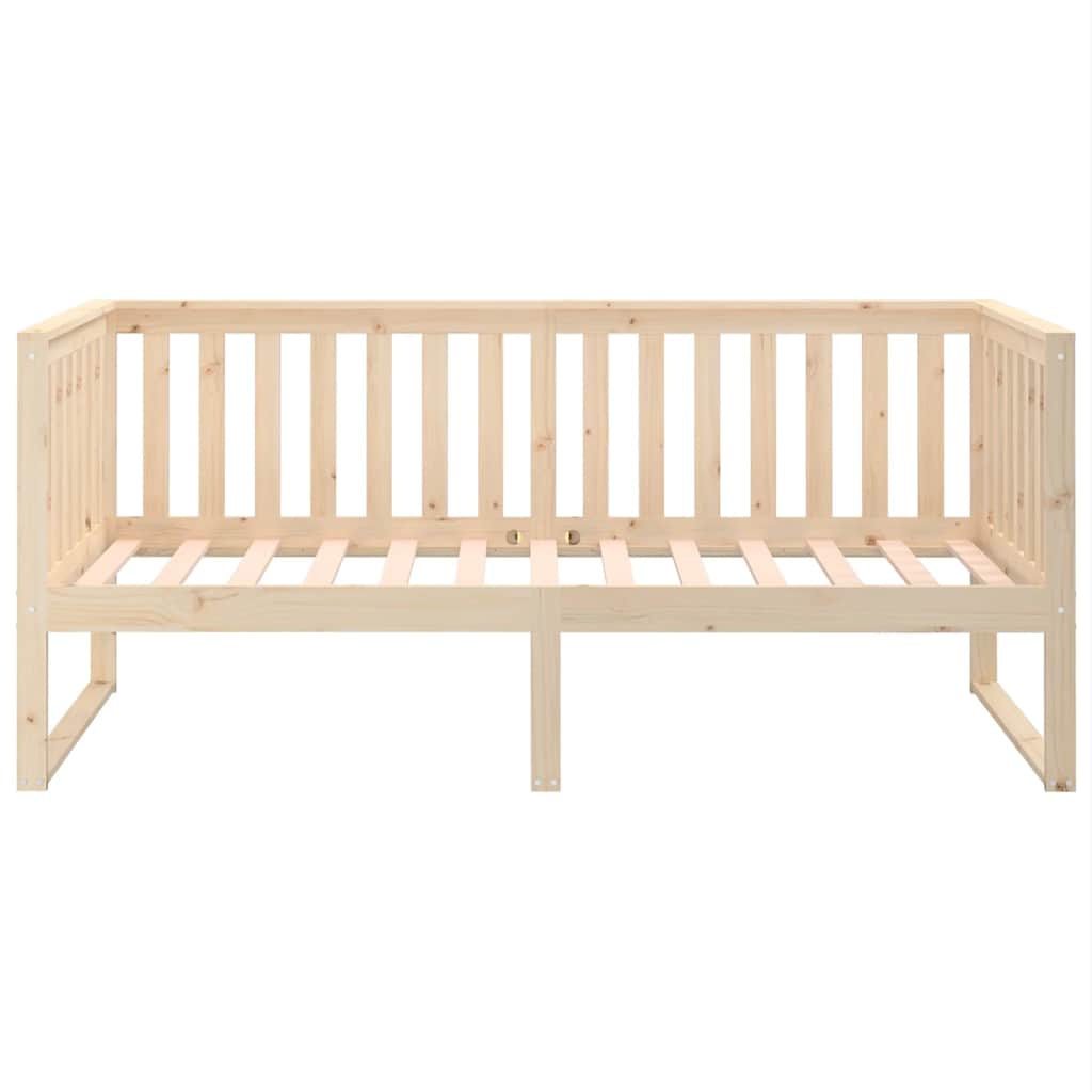 vidaXL Łóżko dzienne bez materaca 100x200 cm lite drewno sosnowe