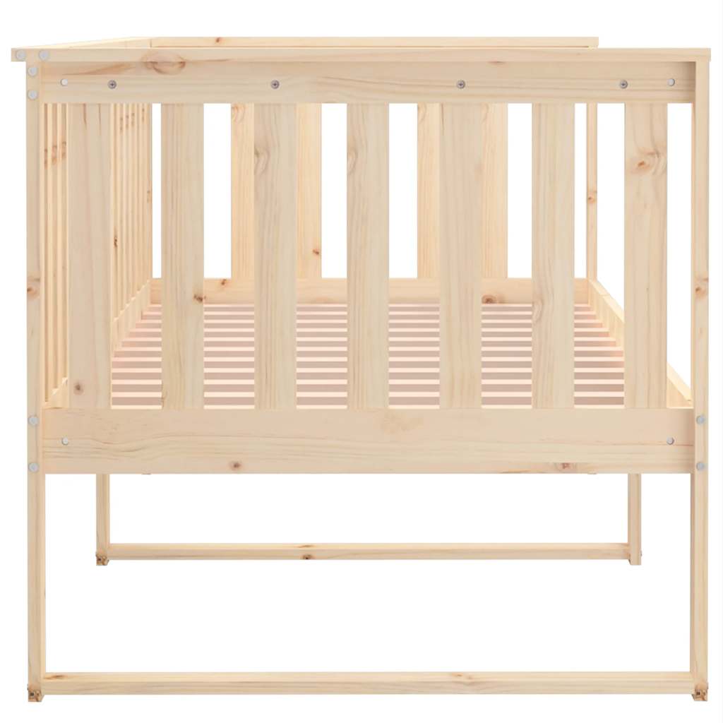 vidaXL Łóżko dzienne bez materaca 100x200 cm lite drewno sosnowe