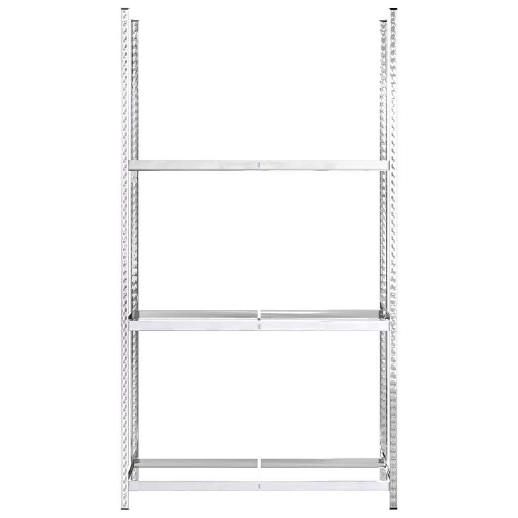 vidaXL 3-poziomowe regały na opony, 2 szt., 110x40x200 cm, stal
