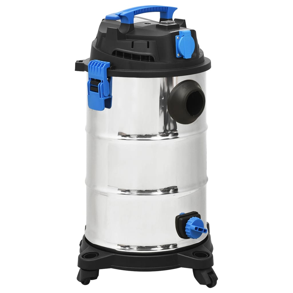 vidaXL Odkurzacz na mokro i na sucho, 1200 W, 30 L, srebrny