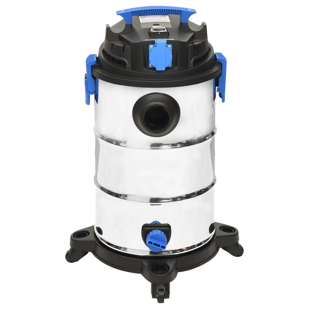 vidaXL Odkurzacz na mokro i na sucho, 1200 W, 30 L, srebrny