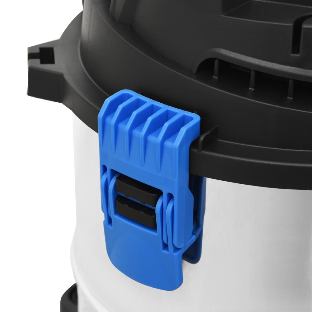 vidaXL Odkurzacz na mokro i na sucho, 1200 W, 30 L, srebrny