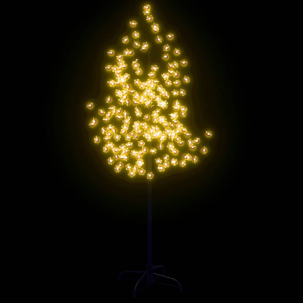vidaXL Drzewko wiśniowe, 200 LED, ciepła biel, 180 cm