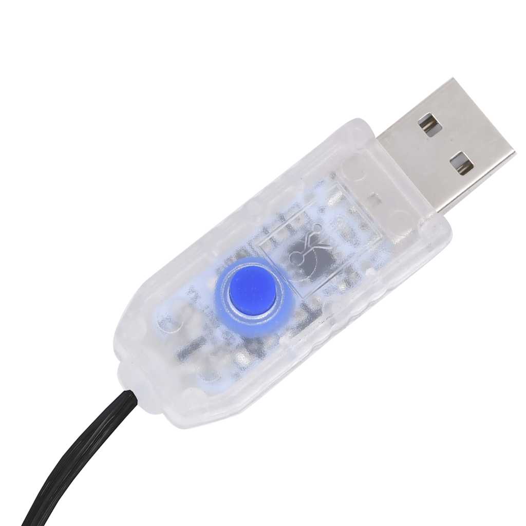 vidaXL Drzewko wiśniowe, 200 LED, ciepła biel, 180 cm