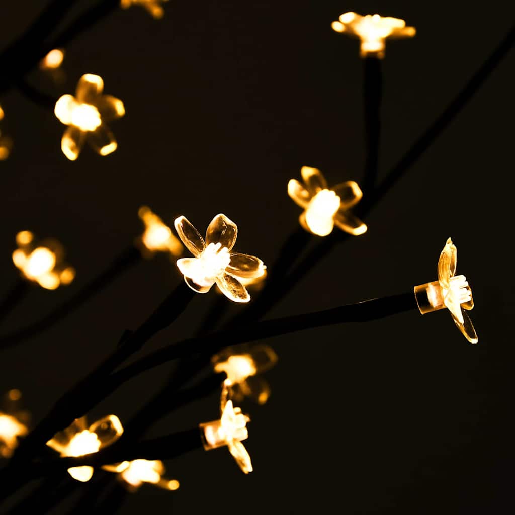 vidaXL Drzewko wiśniowe, 220 LED, ciepła biel, 220 cm