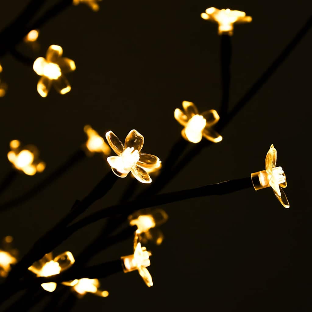vidaXL Drzewko wiśniowe, 672 LED, ciepła biel, 400 cm