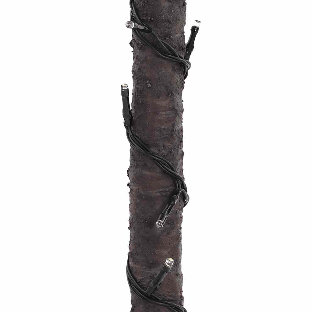vidaXL Palma z oświetleniem, 72 ciepłe białe LED, 120 cm
