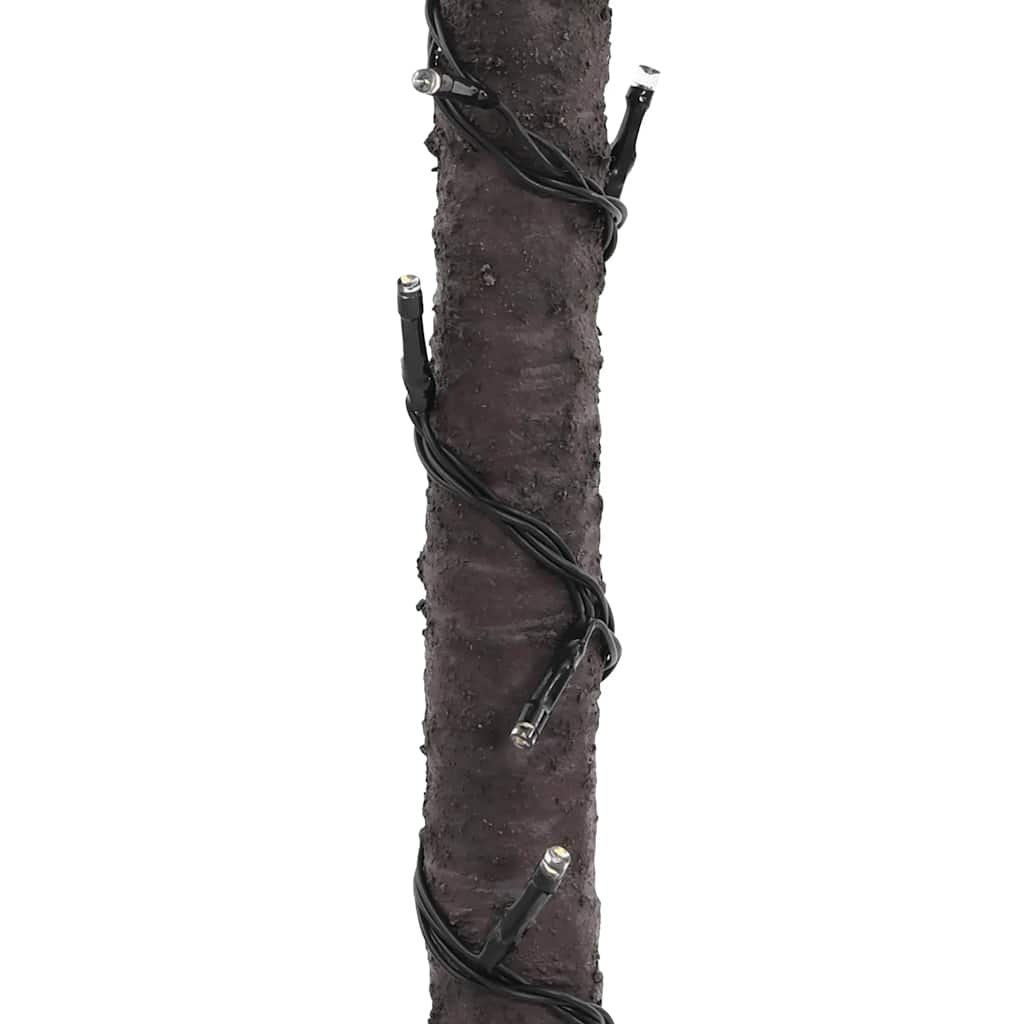 vidaXL Palma z oświetleniem, 192 ciepłe białe LED, 300 cm