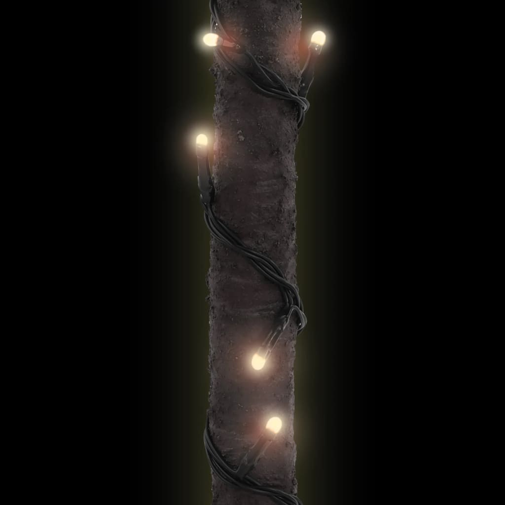 vidaXL Palma z oświetleniem, 252 ciepłe białe LED, 400 cm