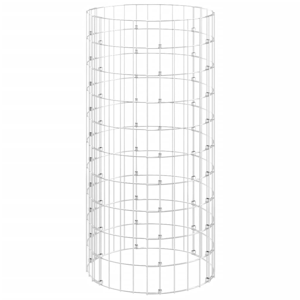 vidaXL Kompostownik ogrodowy, Ø50x100 cm, stal galwanizowana