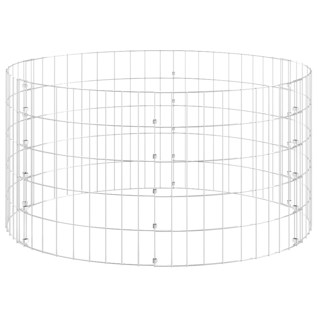 vidaXL Kompostownik ogrodowy, Ø100x50 cm, stal galwanizowana