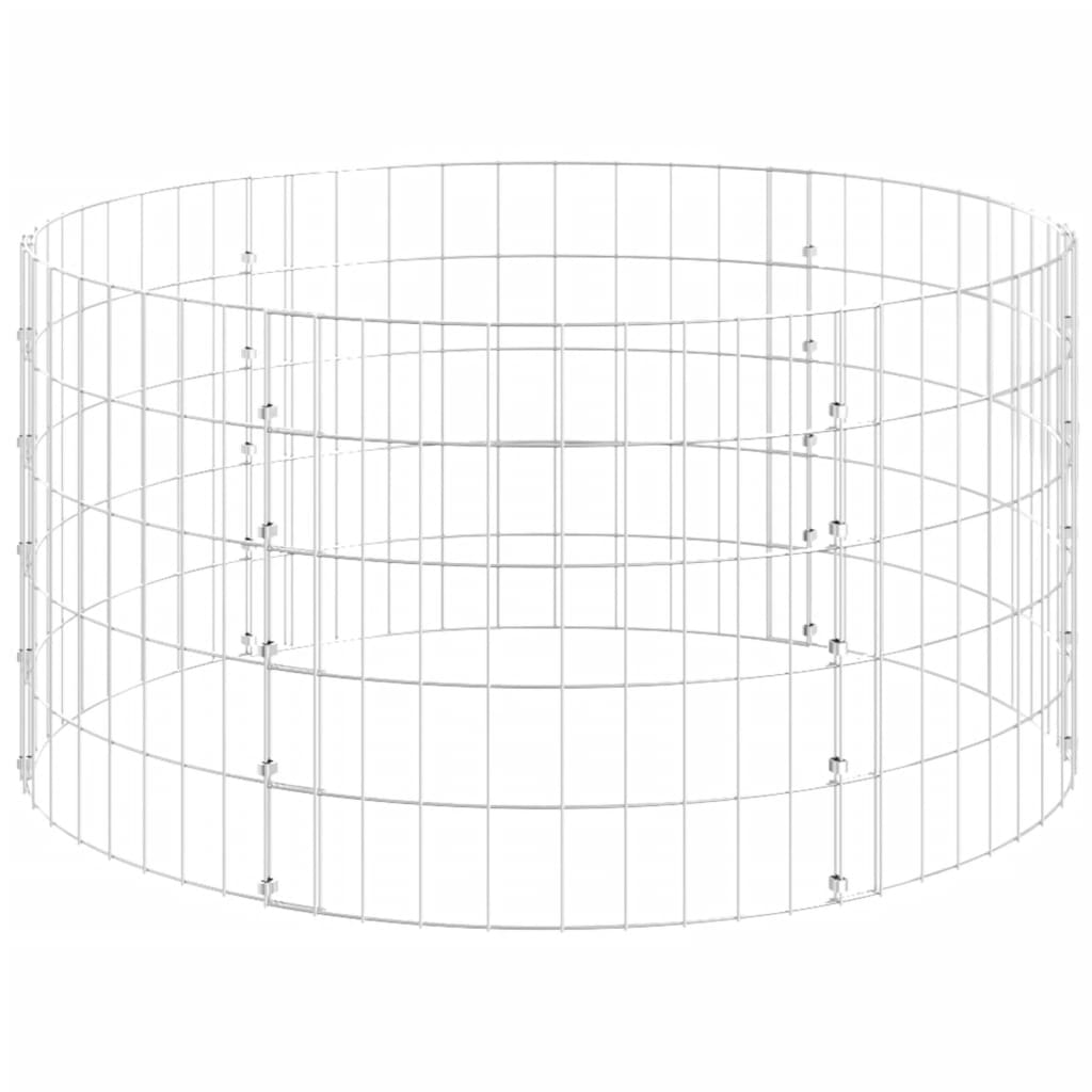 vidaXL Kompostownik ogrodowy, Ø100x50 cm, stal galwanizowana