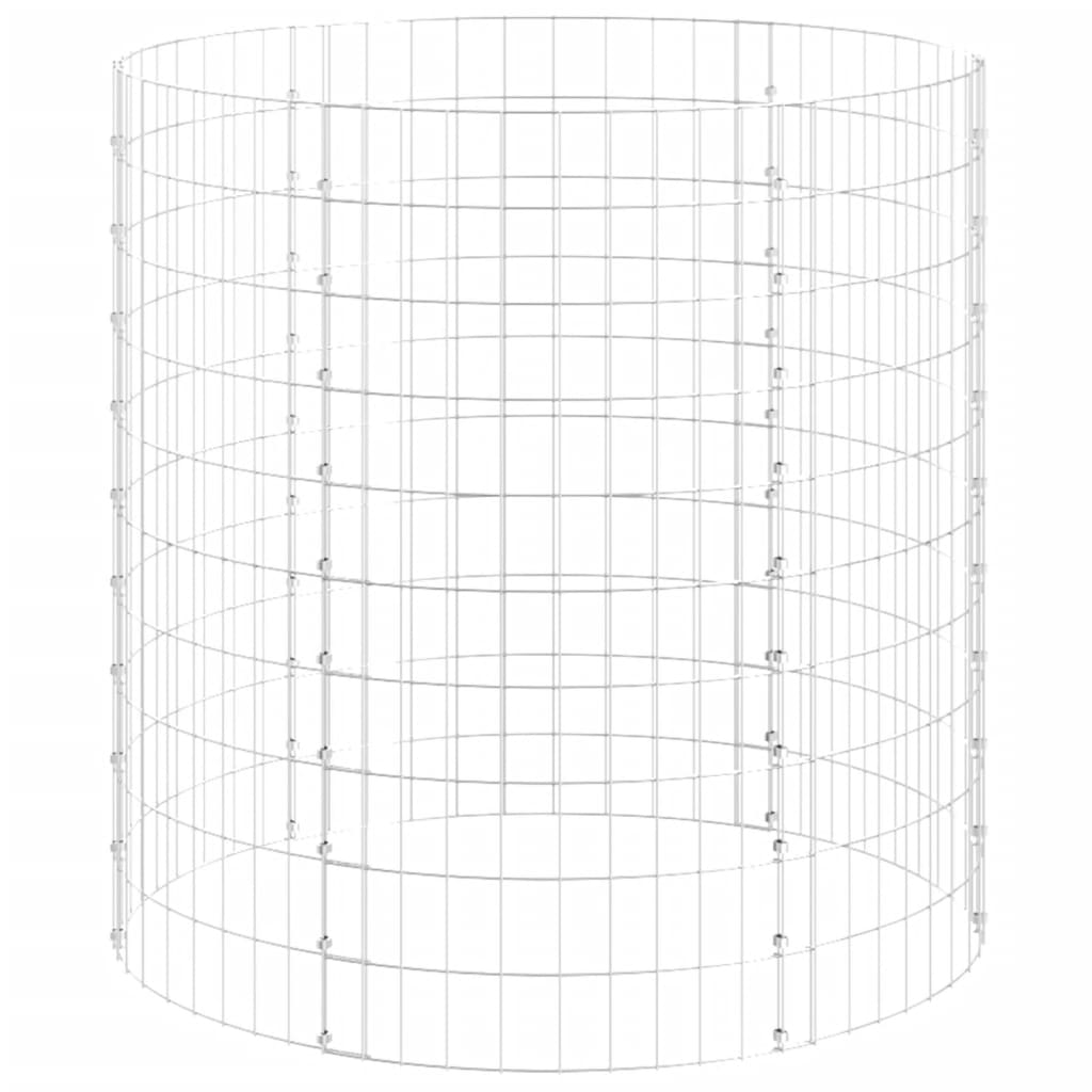 vidaXL Kompostownik ogrodowy, Ø100x100 cm, stal galwanizowana