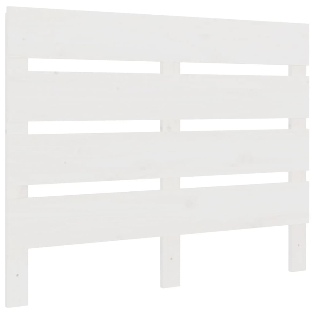 vidaXL Wezgłowie łóżka, białe, 75x3x80 cm, lite drewno sosnowe