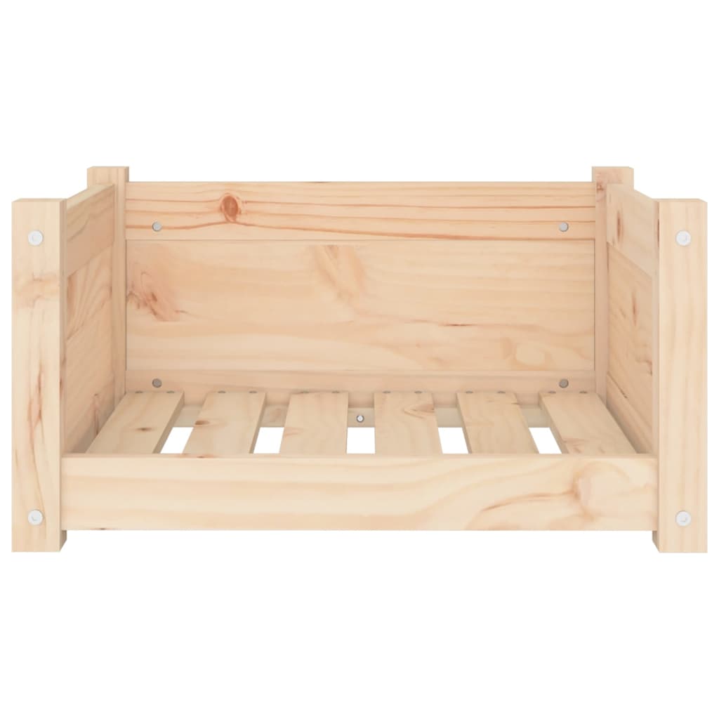 vidaXL Legowisko dla psa 55,5x45,5x28 cm, lite drewno sosnowe