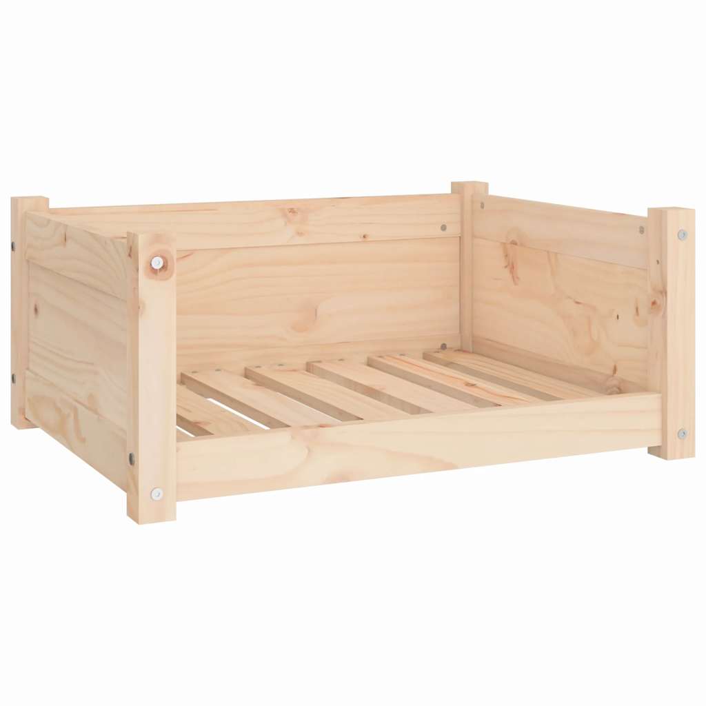 vidaXL Legowisko dla psa 65,5x50,5x28 cm, lite drewno sosnowe