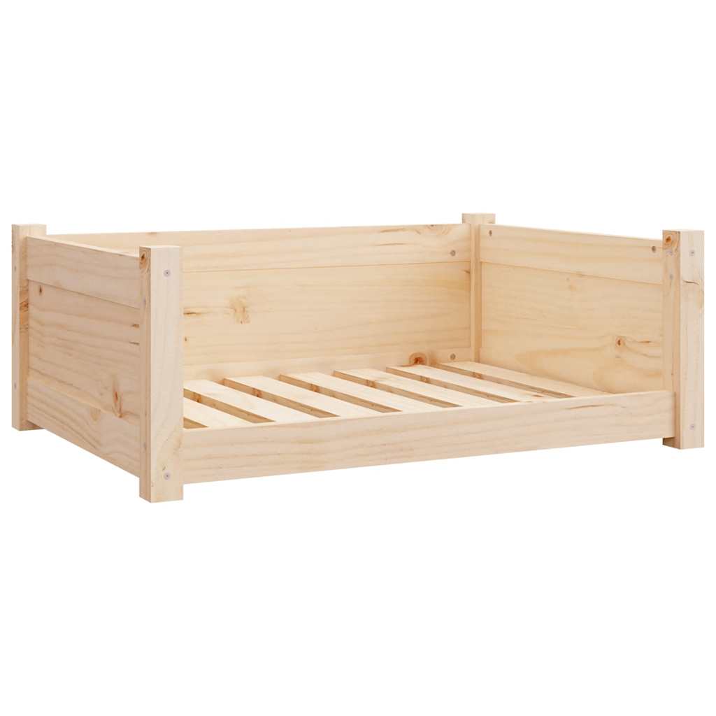 vidaXL Legowisko dla psa, 75,5x55,5x28 cm, lite drewno sosnowe