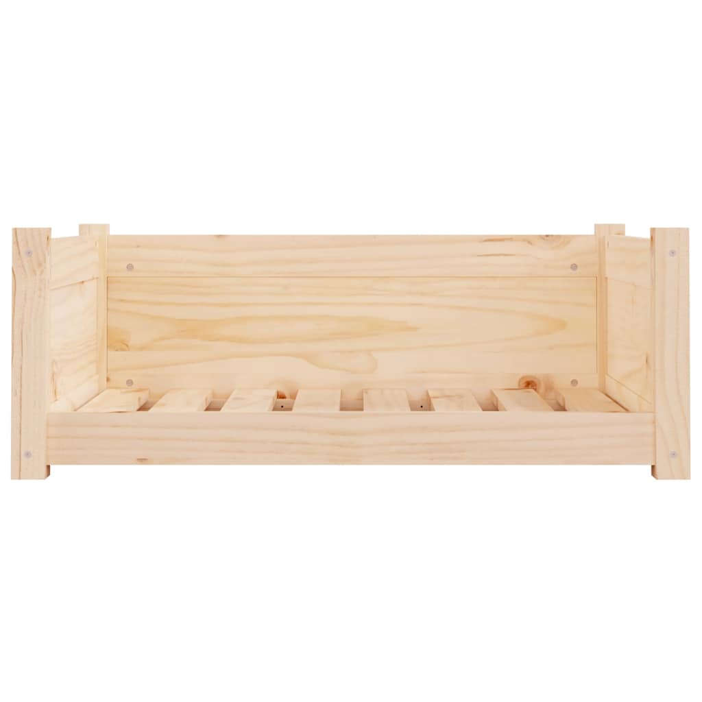 vidaXL Legowisko dla psa, 75,5x55,5x28 cm, lite drewno sosnowe