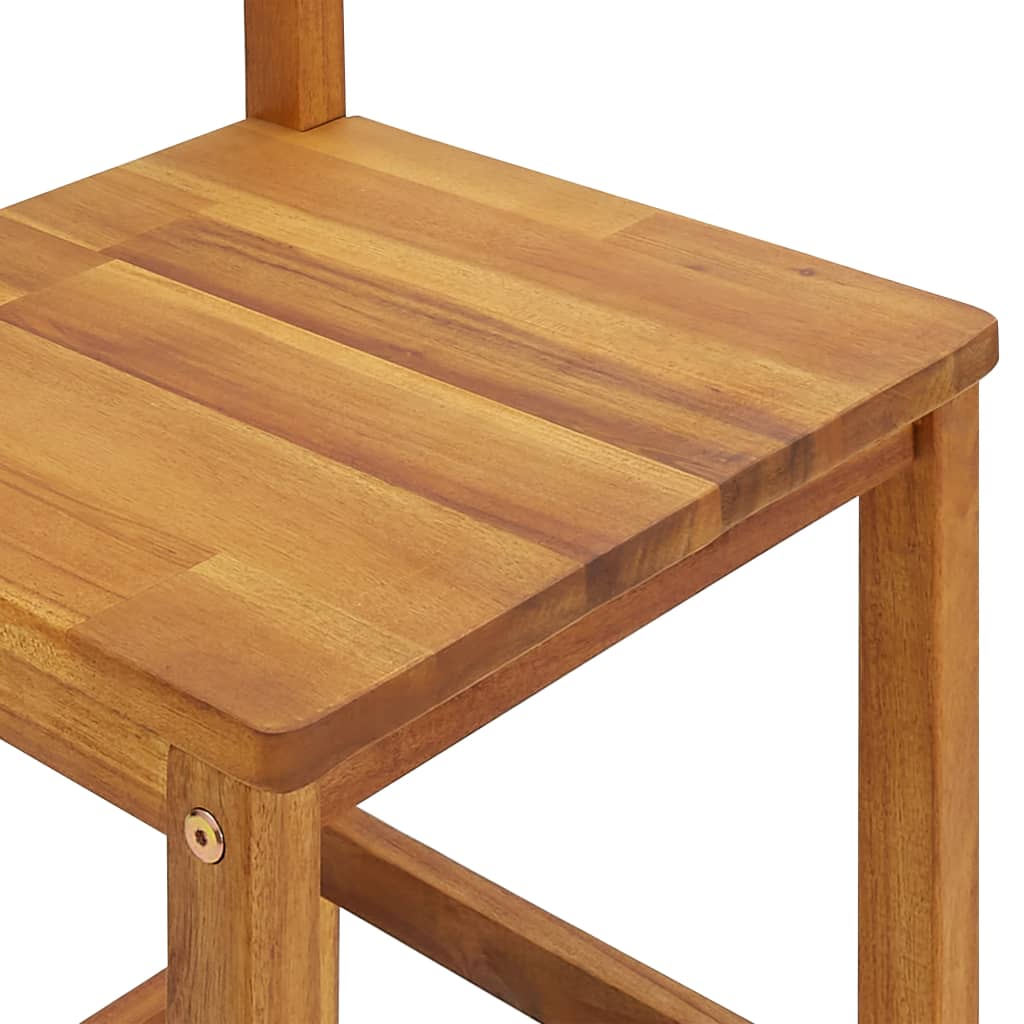 vidaXL 3-cz. zestaw mebli barowych na balkon, lite drewno akacjowe