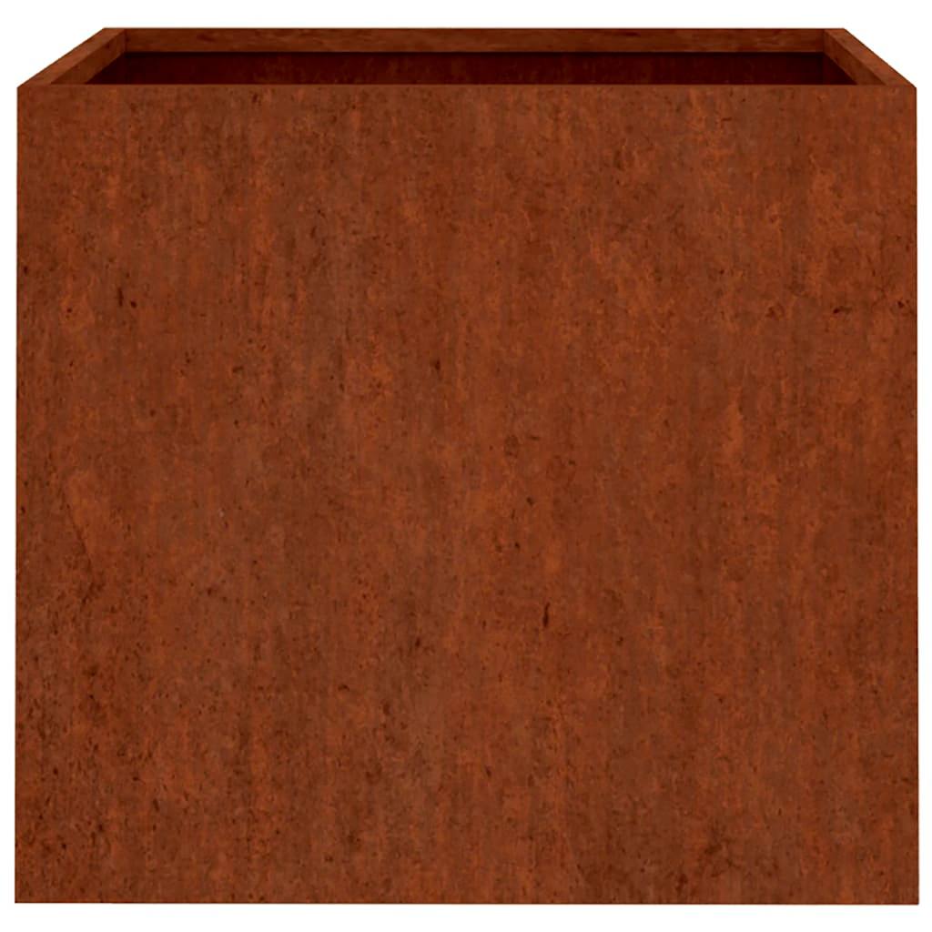 vidaXL Donice, 2 szt., 32x30x29 cm, stal kortenowska