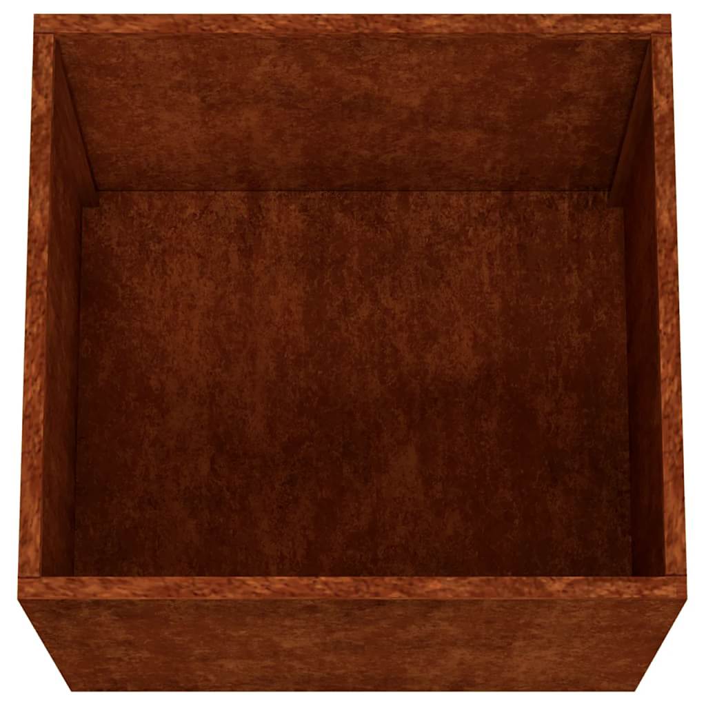 vidaXL Donice, 2 szt., 42x40x39 cm, stal kortenowska