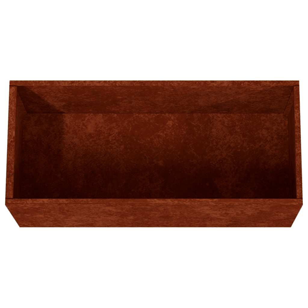 vidaXL Donica, 62x30x29 cm, stal kortenowska