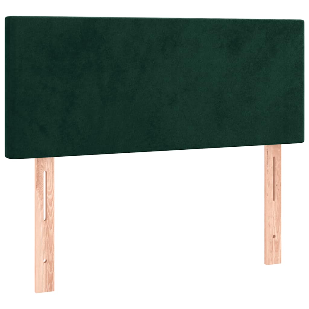 vidaXL Zagłówek do łóżka, ciemnozielony, 80x5x78/88 cm, aksamit