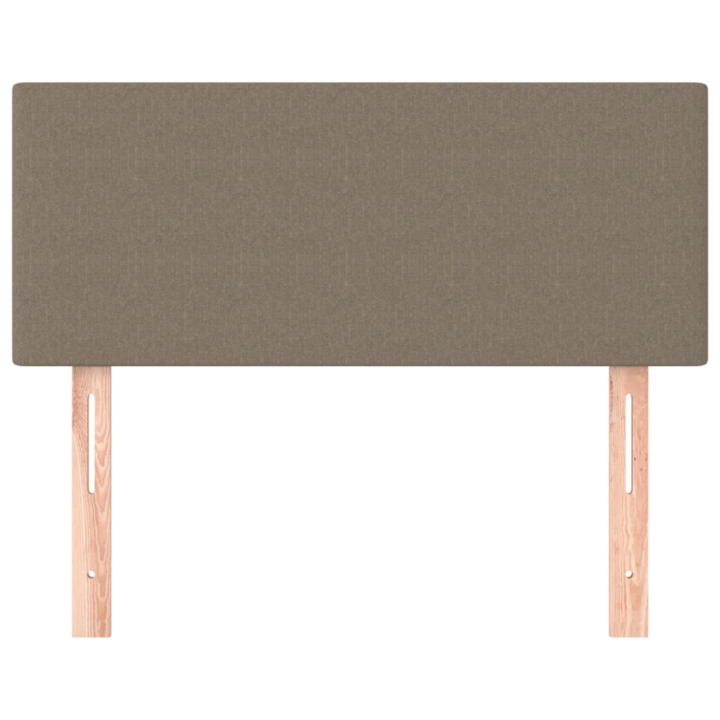 vidaXL Zagłówek do łóżka, taupe, 90x5x78/88 cm, tkanina