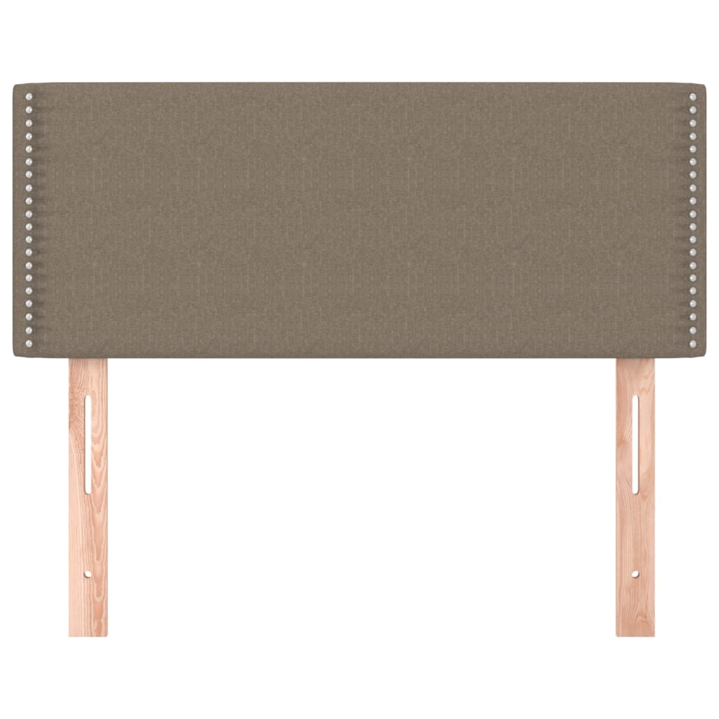 vidaXL Zagłówek do łóżka, taupe, 90x5x78/88 cm, tkanina