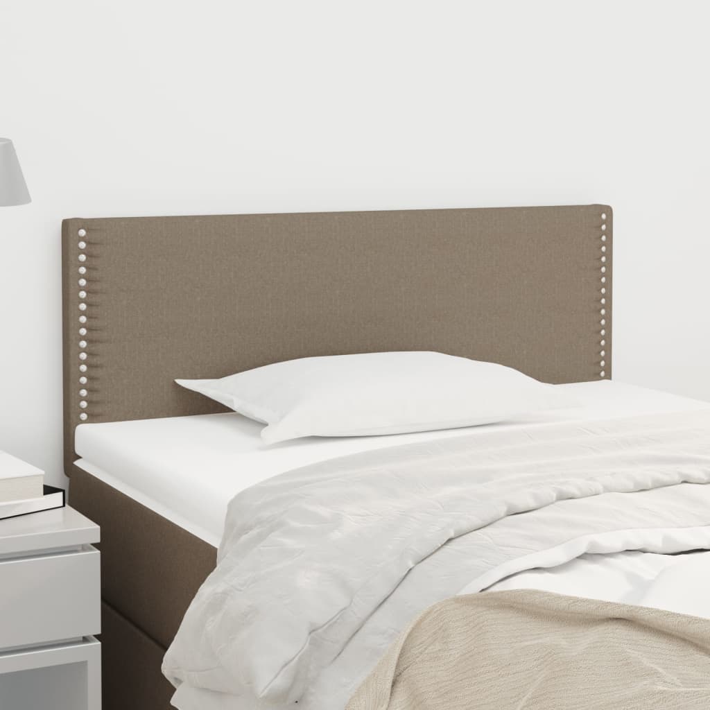 vidaXL Zagłówek do łóżka, taupe, 90x5x78/88 cm, tkanina