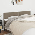 vidaXL Zagłówki, taupe, 180x5x78/88 cm, tkanina