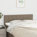 vidaXL Zagłówki, taupe, 144x5x78/88 cm, tkanina