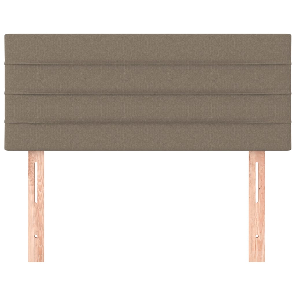 vidaXL Zagłówek do łóżka, taupe, 90x5x78/88 cm, tkanina