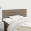 vidaXL Zagłówek do łóżka, taupe, 100x5x78/88 cm, tkanina