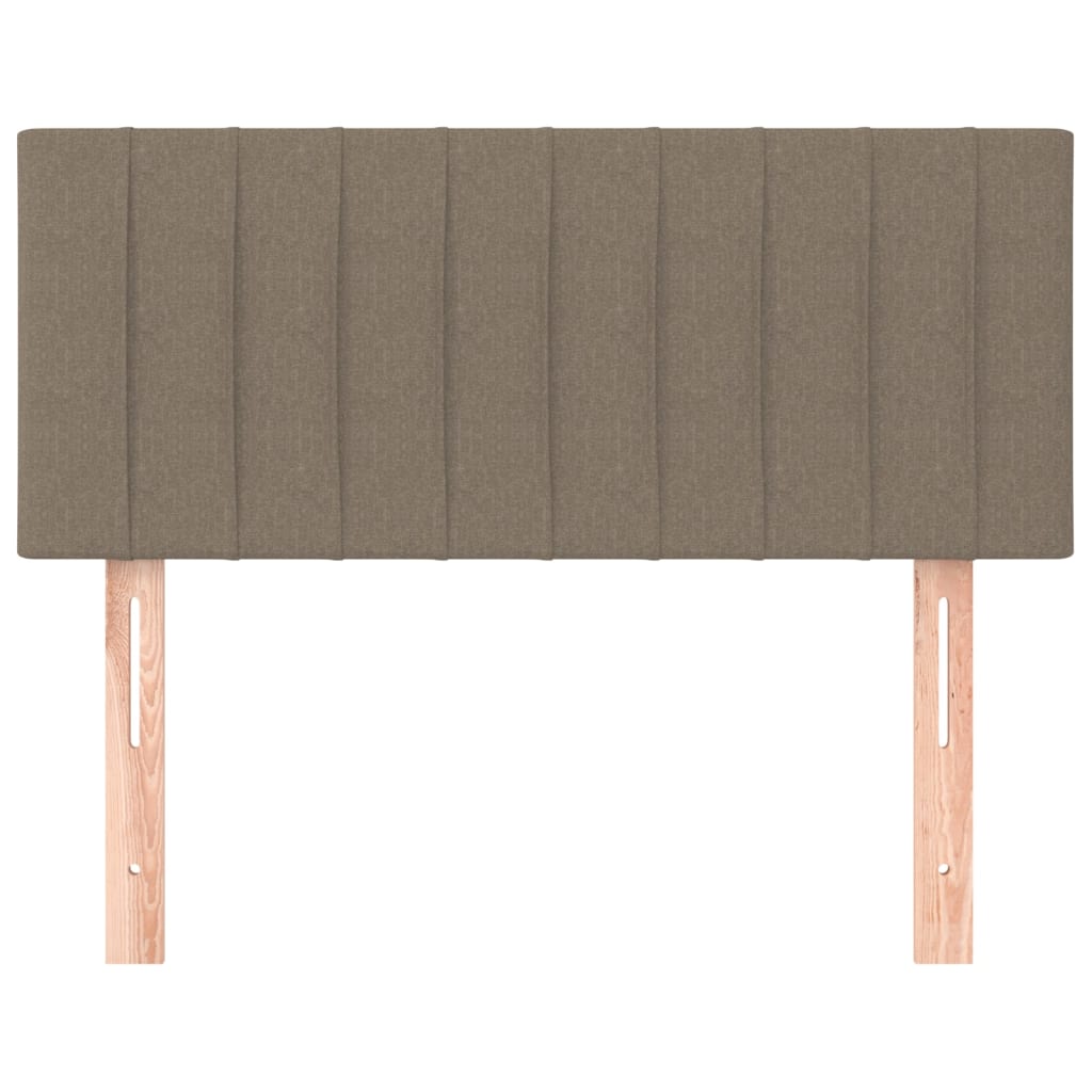 vidaXL Zagłówek do łóżka, taupe, 80x5x78/88 cm, tkanina