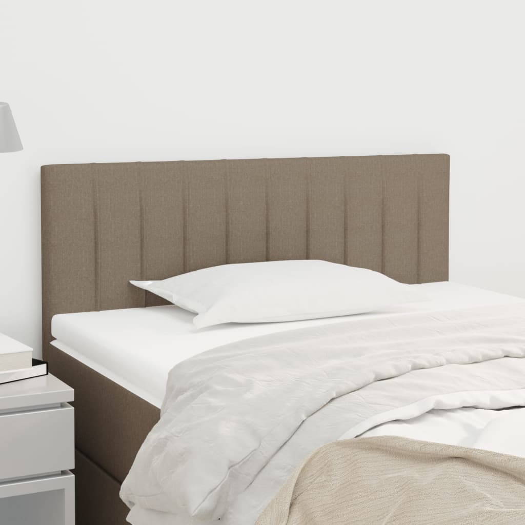 vidaXL Zagłówek do łóżka, taupe, 80x5x78/88 cm, tkanina