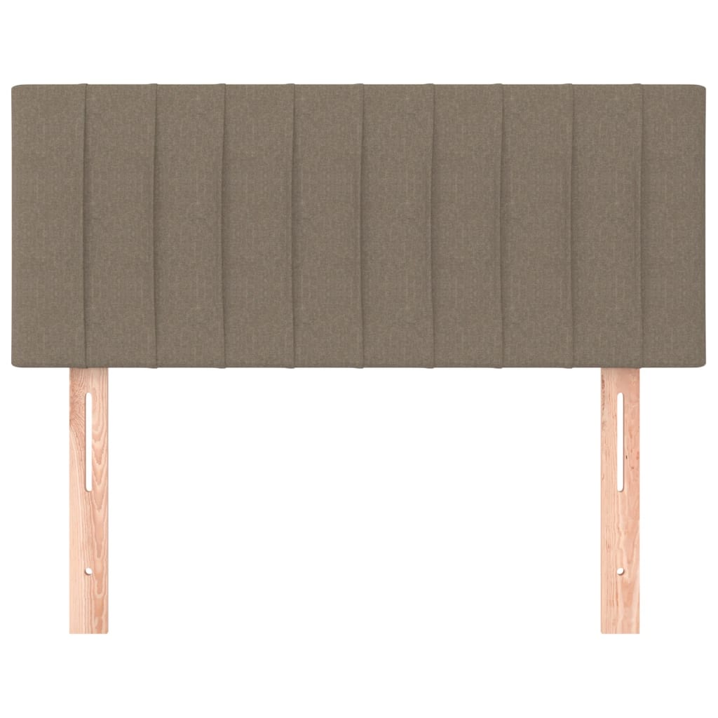 vidaXL Zagłówek do łóżka, taupe, 100x5x78/88 cm, tkanina