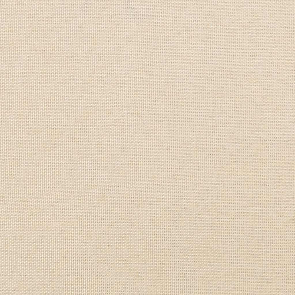 vidaXL Zagłówki, kremowe, 180x5x78/88 cm, tkanina