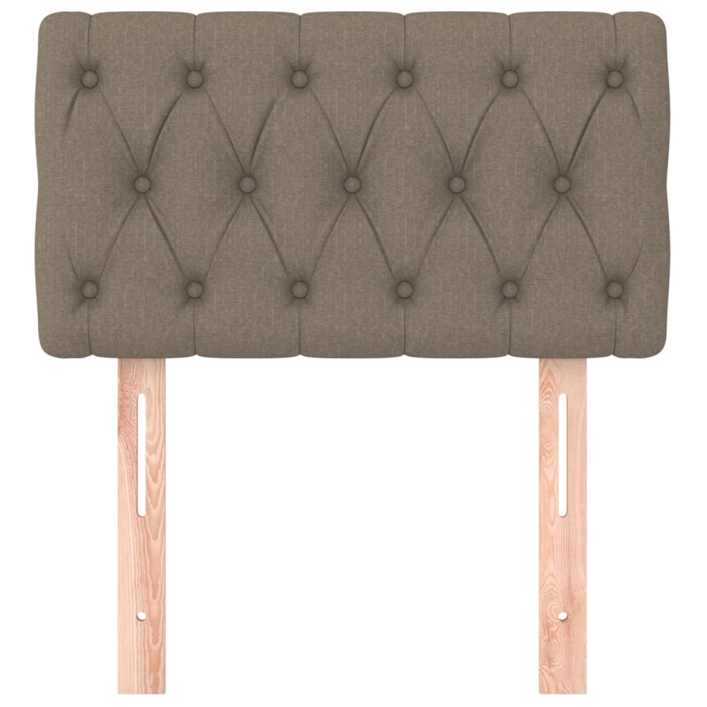 vidaXL Zagłówek do łóżka, taupe, 80x7x78/88 cm, tkanina