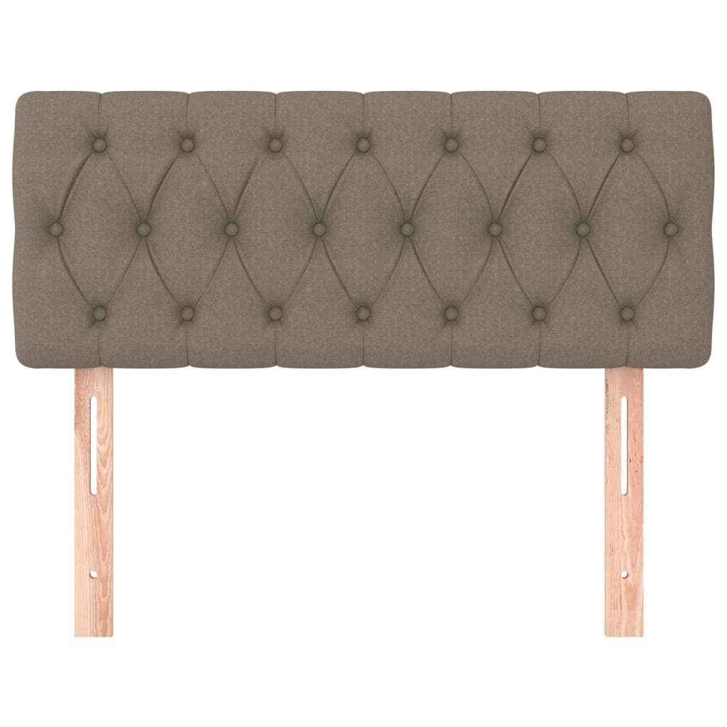 vidaXL Zagłówek do łóżka, taupe, 90x7x78/88 cm, tkanina
