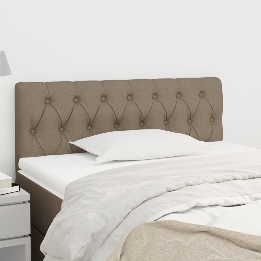 vidaXL Zagłówek do łóżka, taupe, 90x7x78/88 cm, tkanina