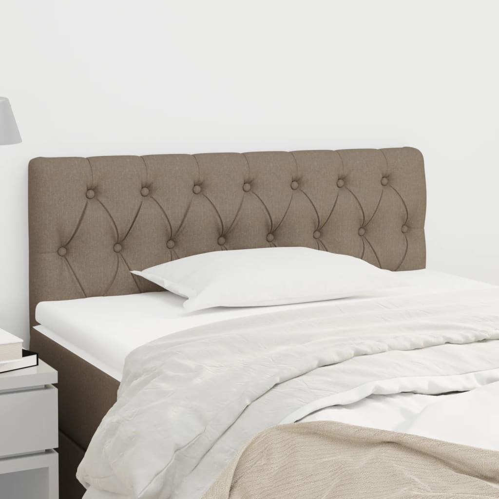 vidaXL Zagłówek do łóżka, taupe, 100x7x78/88 cm, tkanina