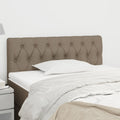 vidaXL Zagłówek do łóżka, taupe, 100x7x78/88 cm, tkanina