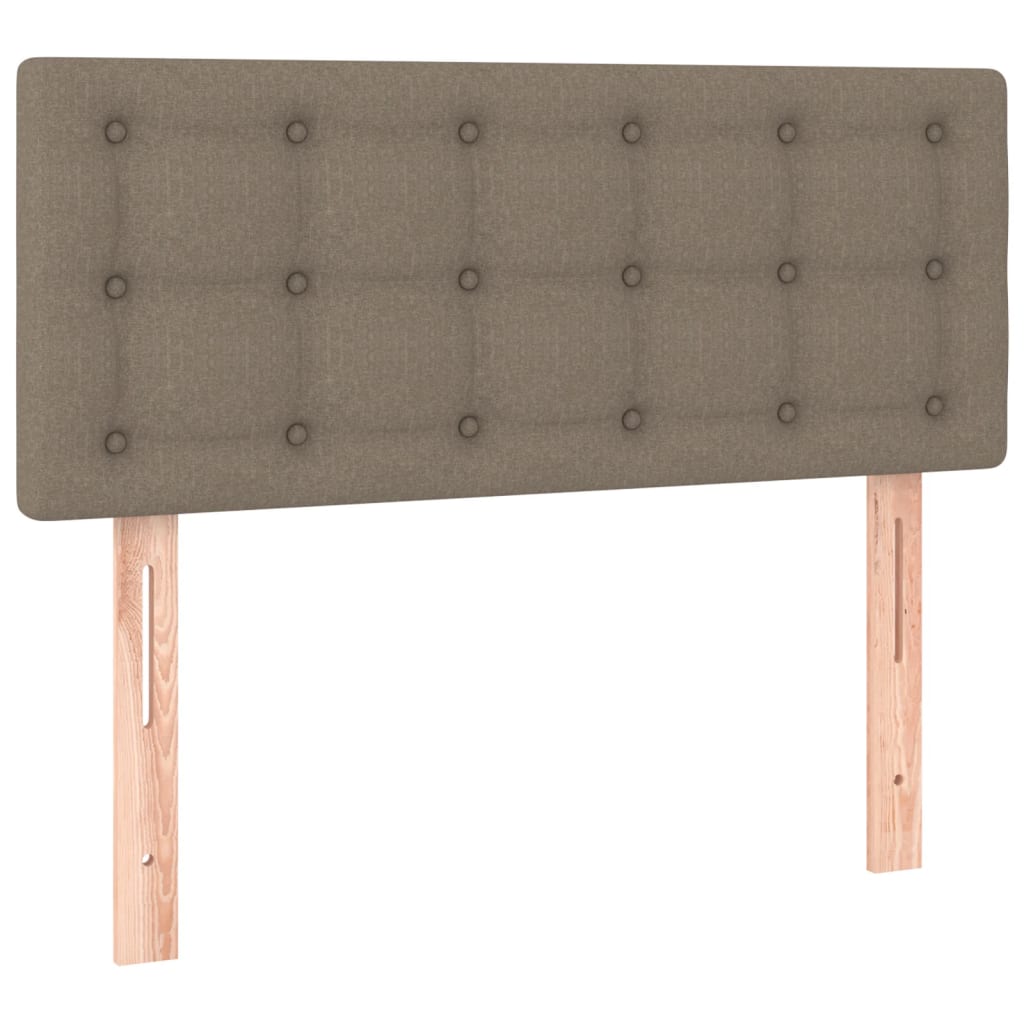 vidaXL Zagłówek do łóżka, taupe, 90x5x78/88 cm, tkanina
