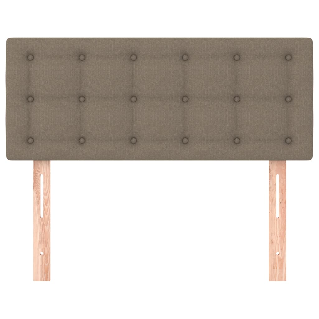 vidaXL Zagłówek do łóżka, taupe, 100x5x78/88 cm, tkanina