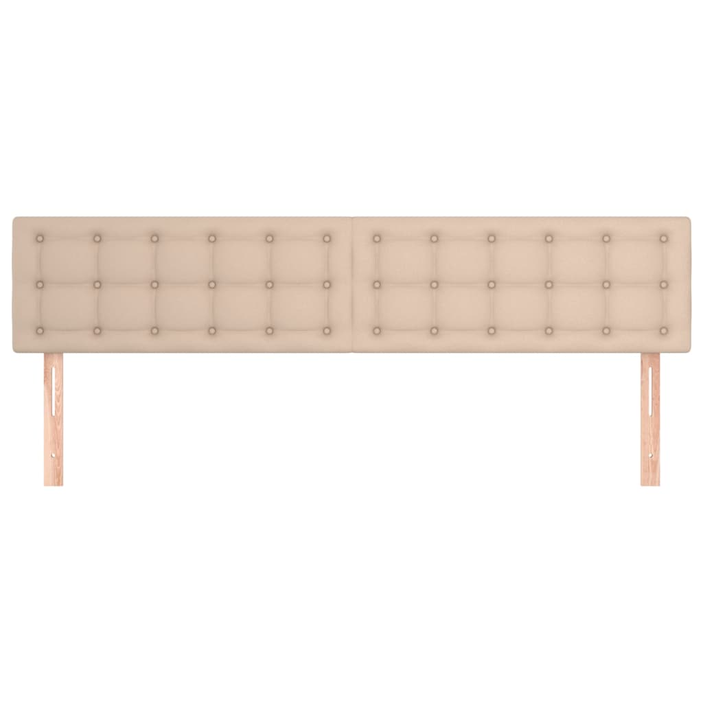 vidaXL Zagłówki, cappuccino, 180x5x78/88 cm, sztuczna skóra